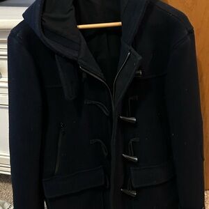 Men’s Armani Exchange Black Pea Coat